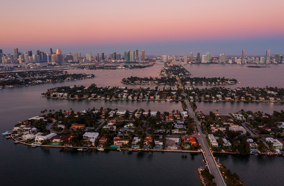 Venetian Islands Aerial View